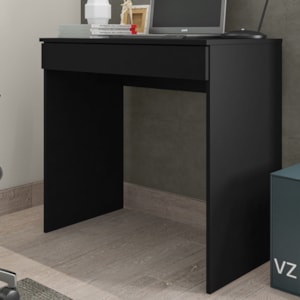 Mesa Para Computador Escrivaninha 1 Gaveta 80 cm Alexia Preto REAJL Moveis