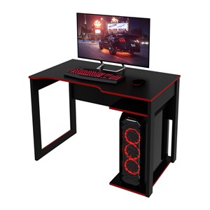 Mesa Para Computador Gamer ME4161 Preto Vermelho Tecno Mobili