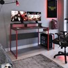 Mesa Para Computador Gamer RYZE 4500 Vermelho Grafite PP