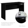 Mesa Para Escritorio 1 Gaveta 120 cm 6901 Preto Mobbs