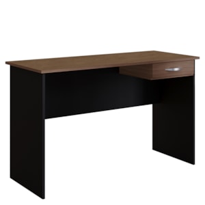 Mesa Para Escritorio 1 Gaveta 120 cm 6901 Savana Preto Mobbs