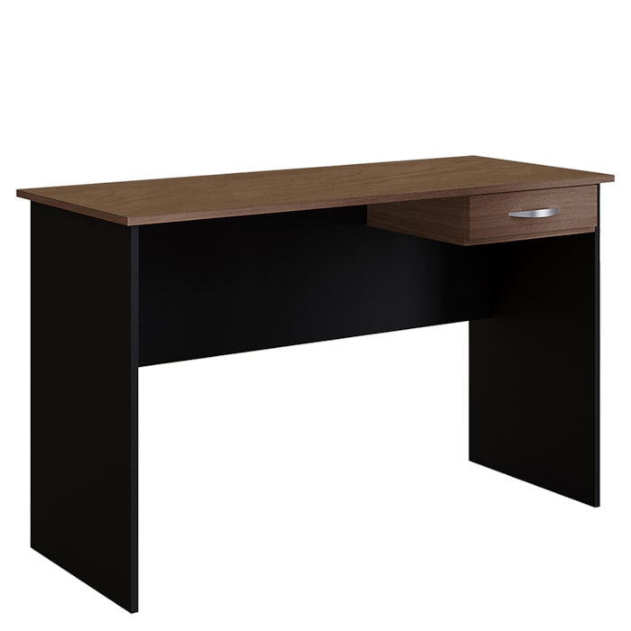 Mesa Para Escritorio 1 Gaveta 120 cm 6901 Savana Preto Mobbs