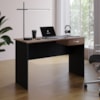Mesa Para Escritorio 1 Gaveta 120 cm 6901 Savana Preto Mobbs