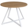 Mesa Para Escritorio 110 cm 25916 Nogal Sevilha Branco Artesano