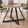 Mesa Para Escritorio 110 cm 25916 Nogal Sevilha Preto Artesano
