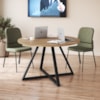 Mesa Para Escritorio 110 cm 25916 Nogal Sevilha Preto Artesano