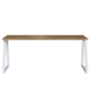 Mesa Para Escritorio Office 160 cm 25861 Nogal Sevilha Branco Artesano