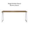 Mesa Para Escritorio Office 160 cm 25861 Nogal Sevilha Branco Artesano