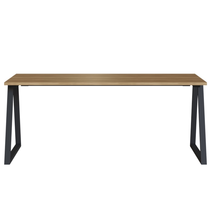 Mesa Para Escritorio Office 160 cm 25861 Nogal Sevilha Preto Artesano