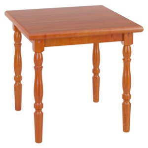 Mesa Quadrada Pes Torneados 80x80 cm 105LB Mell Brilho Marjori