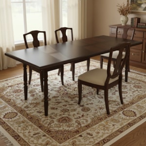 Mesa Retangular 10 Lugares Colonial Pes Torneados 250X90 cm 100EA Castanho Acetinado Marjori