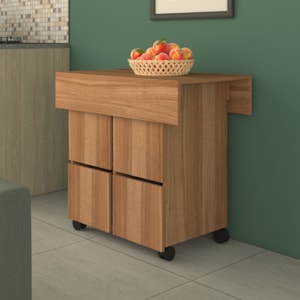 Mesa Tampo Dobravel 4 Bancos 80X80 cm B10 Montana NOVAM