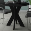 Mesa Tampo Redondo 90 cm Preto Artany