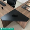 Mesas Escritorio Modular Com Conexao E Balcao 2 Portas Y37 Nogal Preto Artany