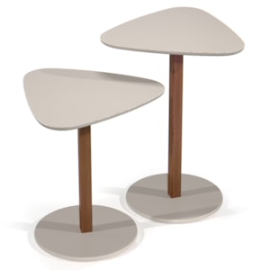 Mezanino Lateral Organico Sala De Estar Paris Off White Nature Tebar