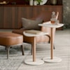 Mezanino Lateral Organico Sala De Estar Paris Off White Nature Tebar
