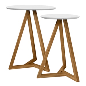 Mezanino Lateral Sala De Estar Classic Branco Nature Tebar