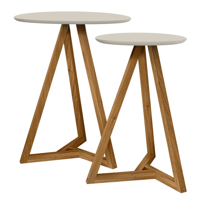 Mezanino Lateral Sala De Estar Classic Off White Nature Tebar