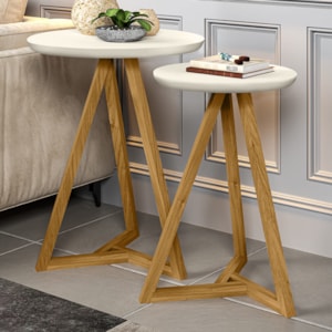 Mezanino Lateral Sala De Estar Classic Off White Nature Tebar