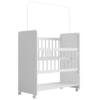 Mini Berço Grade Movel 89 cm Outside Branco Mobbs