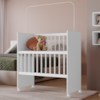 Mini Berço Grade Movel Rodizios Encanto Branco VDECOR