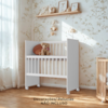 Mini Berço Grade Movel Rodizios Encanto Branco VDECOR