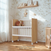 Mini Berço Grade Movel Rodizios Encanto Nature Branco VDECOR