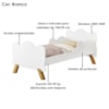 Mini Cama Angel Com Cama Auxiliar 156X80 cm MDF Branco Decmade