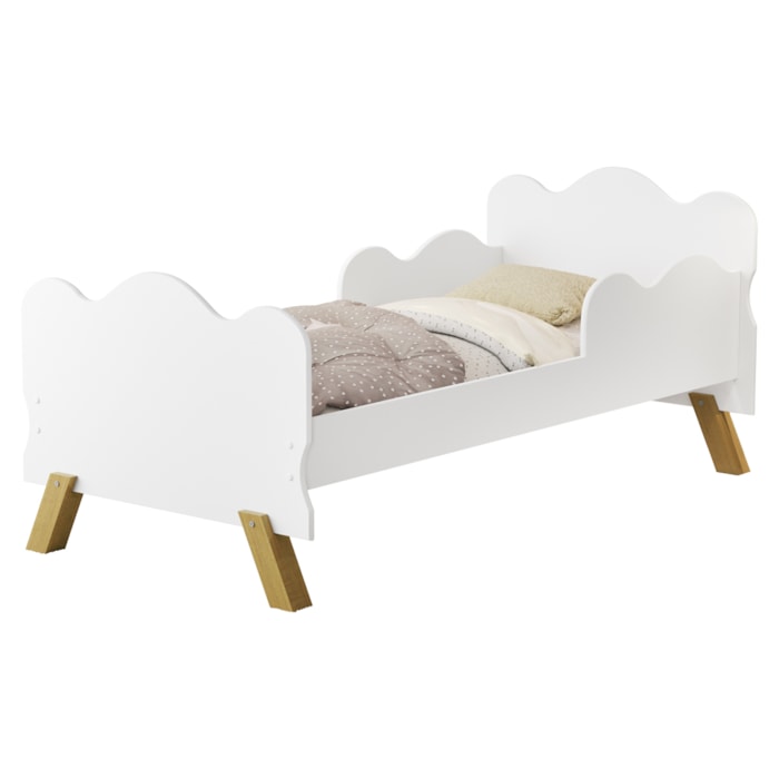 Mini Cama Angel MDF 156X80 cm Branco Decmade