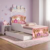 Mini Cama Livia Com Cama Auxiliar MDF 153X79 cm Carruagem Decmade