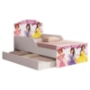 Mini Cama Livia Com Cama Auxiliar MDF 153X79 cm Princesas Decmade