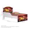 Mini Cama Livia Com Cama Auxiliar MDF 153X79 cm Vermelho Decmade