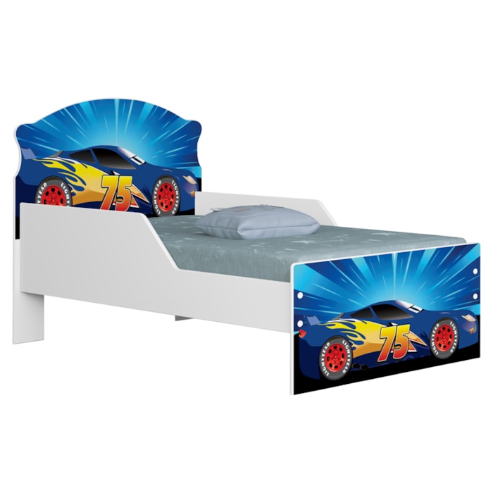 Mini Cama Livia MDF 153X79 cm Azul Decmade