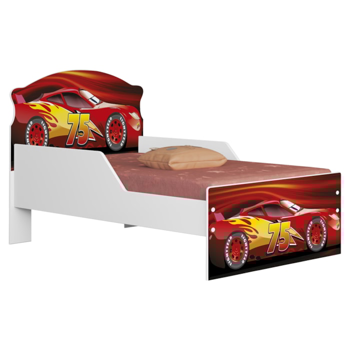 Mini Cama Livia MDF 153X79 cm Vermelho Decmade