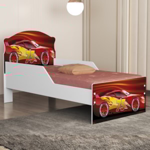 Mini Cama Livia MDF 153X79 cm Vermelho Decmade