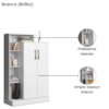 Multiuso Sapateira 2 Portas 91 cm Florenca Branco ARMoveis