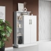 Multiuso Sapateira 2 Portas 91 cm Florenca Branco ARMoveis