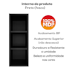Nicho Aereo Adega BP 20 cm Aurora Preto Eratto Moveis