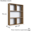 Nicho Organizador Suspenso 60 cm Mell PRODDY