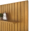 Painel Bancada Tv 60 Pol Ripado 240X144 cm Trento  Cedro Bali Dj Moveis
