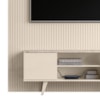 Painel Bancada Tv 65 Pol 245x179 cm Panorama Calacata Off White MADETEC