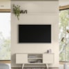 Painel Bancada Tv 65 Pol 245x179 cm Panorama Calacata Off White MADETEC