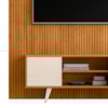Painel Bancada Tv 65 Pol 245x179 cm Panorama Cinamomo Off White MADETEC