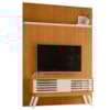 Painel Bancada Tv 65 Pol 245x179 cm Premium Cinamomo Off White MADETEC