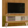 Painel Bancada Tv 65 Pol 245x179 cm Premium Cumaru Opala MADETEC