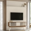 Painel Bancada Tv 65 Pol 245x179 cm Premium Naturale Off White MADETEC