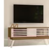 Painel Bancada Tv 65 Pol 245x179 cm Premium Naturale Off White MADETEC