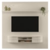 Painel Bancada Tv 75 Pol 245x238 cm Bugatti Calacata Off White MADETEC