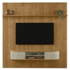 Painel Bancada Tv 75 Pol 245x238 cm Bugatti Cumaru Opala MADETEC
