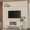 Painel Bancada Tv 75 Pol 245x238 cm Laguna Calacata Off White MADETEC